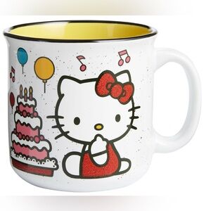 Hello Kitty Happy Birthday Double Sided Ceramic Mug